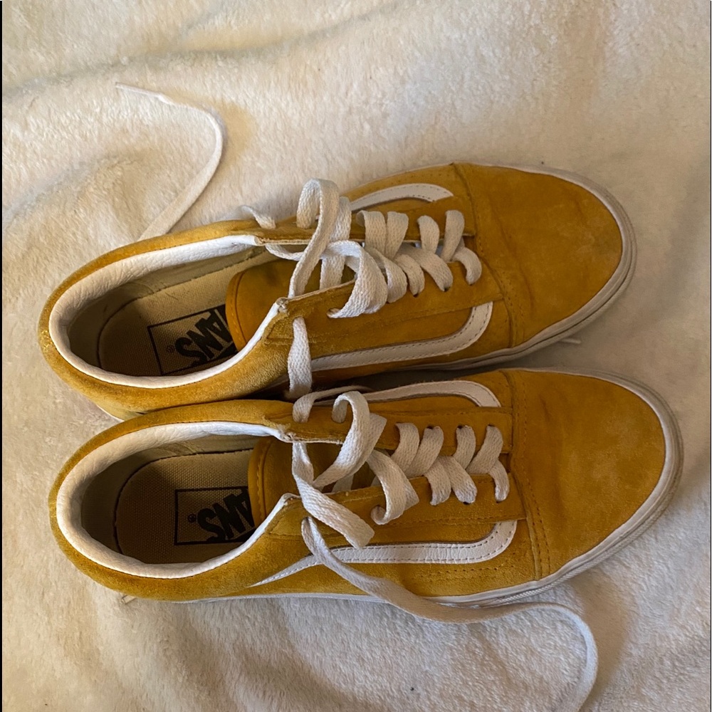 Yellow suede vans